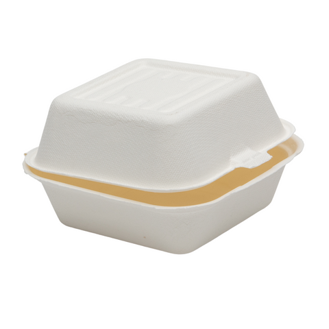 Bagasse Clamshell 6 x 6 x 3