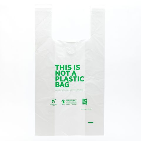 Compostable T-Shirt Shopping Bag S-5